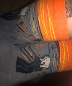 Chalier Womens Fun Socks Famous Painting Patterned Art Socks & Printed Cool Novelty Funny Socks for Women One Size 1 Set A-oil Painting Multicolor 2 (5 Pairs) 32 91vHKCmKY0L