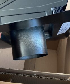 Builder's Best 084635 Galvanized Steel Roof Vent Cap with Damper & Removable Screen, 4" Diameter Collar, Black (Discontinued) Discontinued 9 91vIokPuY1L