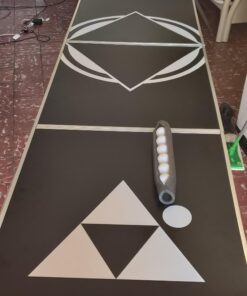 8' Beer Pong Table - Lightweight & Portable with Carrying Handles by Red Cup Pong (Black) 17 91vUG2EH6L