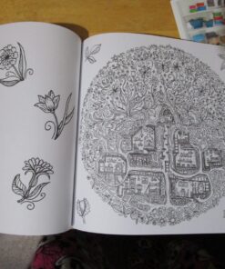 Secret Village - A Coloring Book Adventure: Beyond the Garden Gate, Beneath the Forest Floor, Among the Hollow Trees - A Mystery Endures! (Purse Sized ... & Inspirational for Ages 9 to Adult) 46 91vUnH7fmL 1