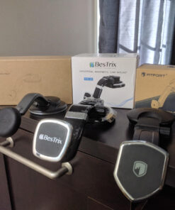 Bestrix Phone Holder for Car, Magnetic Car Phone Mount | Dashboard Car Phone Holder Compatible with iPhone 14,13,12,11Pro,Xr,XS MAX,8,8Plus,7,7Plus,Galaxy S22 21 20 Note S8 S9 S10 & All Smartphone Black 55 91vVi0meLL