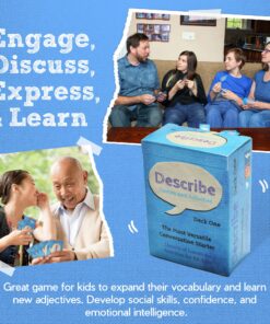 Describe Cards - Deck One Conversation Cards, Over Two Dozen Games and Social Emotional Learning Activities for Families, Therapy, School and More. Includes More Than 300+ Questions. 10 91vemUEDIuL