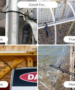 Bolt Dropper 8 Inch 1000-Piece Set Zip Cable Ties - 40lbs Tensile Strength - Heavy Duty, Self-Locking Premium UV-Resistant Nylon Ties - Indoor & Outdoor Organization of Cables, Tarps, & More - Black 20 91vfrXCFKOL