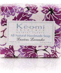 Organic Luxury Handmade 4 Bar Soap Gift Set by KEOMI NATURALS - Gift Boxed & Ready to Give - 100% Pure Essential Oils - PAMPER THEM w/LUXURY WHILE LIFTING THEIR SPIRITS 16 91vlr5Oob L