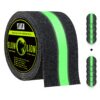 Anti Slip Tape Outdoor Stair Treads Non-Slip Grip Tape for Stairs, Glow in Dark Tape: Waterproof, Reflective, Safety & Traction Tread Tape by Glow Lion 2" Anti-Slip Tape 18 91vmfqnSN4L