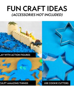 NATIONAL GEOGRAPHIC Play Sand - 6 Lbs. of Sand with Castle Molds (Blue) - A Fun Sensory Activity Blue 6 Pound 19 91vsj0es3CL