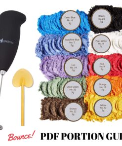 Alternative view of Epoxy Color Pigment-10 Color, with Mini Hand Epoxy Mixer, Mica Powder for Epoxy Resin Dye, Cosmetic Grade Soap Colorant, Natural Slime Coloring with Paint Mixing Tool for Cup Tumbler Turner 10 Selection Kit