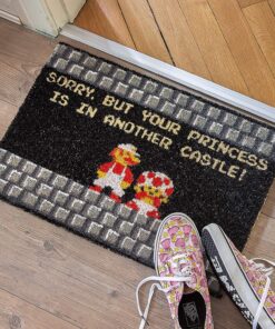 getDigital Your Princess is in Another Castle Funny Welcome Doormat for Gamers, Nerds and Geeks - 23.62 x 15.75 inch, 100% Natural Coco Coir Fibres 12 91w2svviuSL