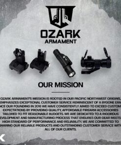 Ozark Armament A2 Rear Sight - Picatinny Iron Sights with All Metal Construction - Two Aperture Sight for Close and Precision Targets - Designed to Mount on a Picatinny Rail 34 91w5F7SesbL