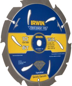 IRWIN 10-Inch Circular Saw Blade, Fiber Cement PCD, 6-Tooth (4935624) 10" 6T 6 91wCApcxyUL