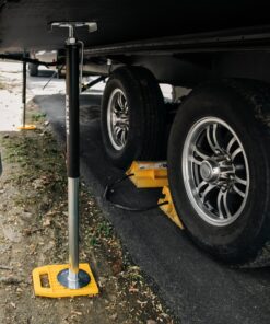 Camco Camper/RV Stabilizing Jack Pads | Features Interlocking Design & Includes Handy Strap for RV Storage and Organization Molded of Strong UV Stabilized Polypropylene 4-Pack (44595) 22 91wLIz6LJdL 2