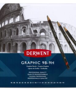 Derwent Graphic Pencils, Metal Tin, 24 Count (34202) 24 Count (Pack of 1) 23 91wR9UTynDL
