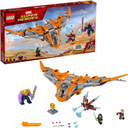 LEGO Marvel Super Heroes Avengers: Infinity War Thanos: Ultimate Battle 76107 Guardians of the Galaxy Starship Action Construction Toy (674 Pieces) (Discontinued by Manufacturer)