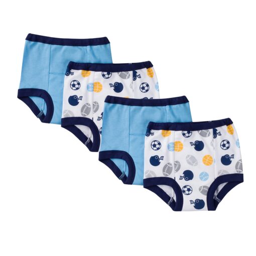 Gerber Baby Boys Infant Toddler 4 Pack Potty Training Pants Underwear 2T Blue Sport