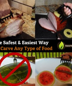 Cave Tools Meat Claws for Shredding Pulled Pork, Chicken, Turkey, and Beef- Handling & Carving Food - Barbecue Grill Accessories for Smoker, or Slow Cooker - Merlot 1 Pack 14 91wW3NuMjmL