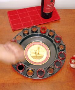 New Maxam 16 Shot Roulette Drinking Game Set 16 Numbered Shot Glasses 2 Metal Roulette Balls 16PCS Set 18 91wf82fVKLL