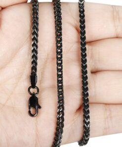 FIBO STEEL 3-6mm Curb Chain Necklace for Men Stainless Steel Biker Punk Style 18.0-30.0 inches Silver,Black,Gold 18 Inches Black-tone, 3mm width 9 91woxvxBIYL