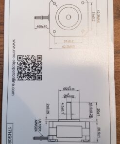 STEPPERONLINE Short Body Nema 17 Bipolar Stepper Motor 1A 22.6oz.in/16Ncm DIY CNC Extruder 41 91wpemMH2zL