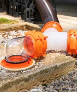 Camco RhinoFLEX Camper/RV Wye Sewer Hose Fitting | Features 360-Degree Swivel Ends & Built-In Gaskets for Odor Tight Connection | Allows for 2 Sewer Hoses to Connect to the Same Dump Station (39812) , Orange Wye Fitting 13 91wqVfbPebL