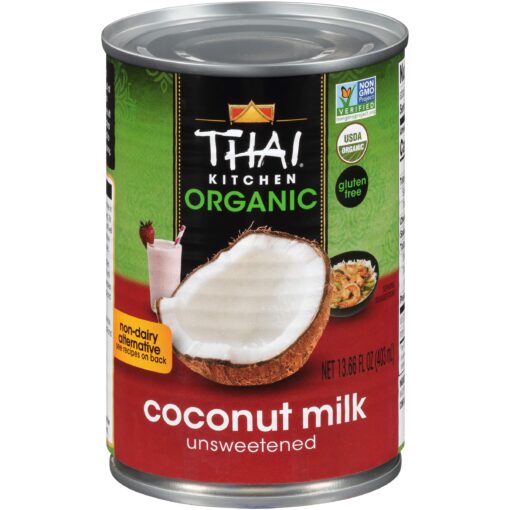 Thai Kitchen Organic Unsweetened Coconut Milk, 13.66 fl oz (Pack of 12) 13.66 Fl Oz (Pack of 12)