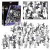 Monster Fantasy Creature Mini Action Figure Playset - 98pcs Toy Miniatures with 14 Unique Designs - Dragons,Wizards,Orcs, & More- XL 1/32 Scale Compatible with Dungeons and Dragons and other RPG Games 15 91x2CkockQL 2