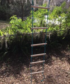 Slackers 8 ft Rope Ladder - Best Outdoor Ninja Warrior Training Equipment For Kids - A Great Addition To Your Backyard Ninjaline Obstacle Course - Rated Ages 5+ 22 91x4IZViJmL