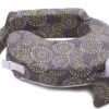 My Brest Friend Original Nursing Pillow | Ergonomic Breastfeeding Pillows | Supports Both Mom & Baby | Breastfeeding Essentials | Handy Side Pocket, Double Straps & Removable Cover, Fireworks Grey/Yellow Fireworks 21 91xDkUC7vDL 1