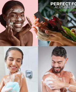 Aspen Kay Naturals Handmade Dead Sea Mud Soap Bar, Activated Charcoal & Pure Essential Oils, 4.5 oz Bar 1 Pack 24 91xF4peoLOL