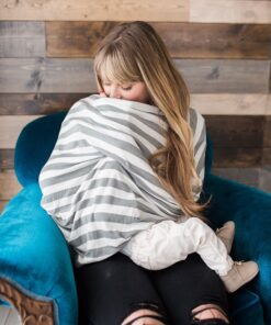 Baby Car Seat Cover Canopy and Nursing Cover Multi-Use Stretchy 5 in 1 Gift "The Harbor" by Copper Pearl 14 91xItwYmAPL