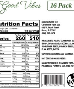 Protein Puck Plant Based Bars | Snacks with 13 grams of Vegan Protein | Gluten Free, Non Dairy, Kosher Certified Non GMO Premium Healthy Bar | Good Vibes, 16 Count (1 Pack) Good Vibes - Coconut, Dates 16 Count (Pack of 1) 11 91xTrBgOyIL