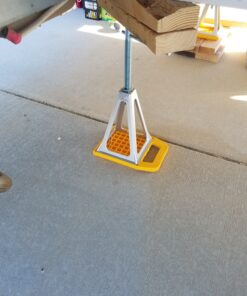 Camco Camper/RV Stabilizing Jack Pads | Features Interlocking Design & Includes Handy Strap for RV Storage and Organization Molded of Strong UV Stabilized Polypropylene 4-Pack (44595) 34 91xUAeVpKqL 2