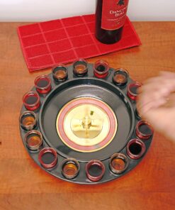 New Maxam 16 Shot Roulette Drinking Game Set 16 Numbered Shot Glasses 2 Metal Roulette Balls 16PCS Set 16 91xUoswDfOL