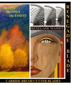 2pk-8"-32t - Brush & Brambles Specialty - RENEGADE BLADE® - Carbide Brush Cutter Weed Eater Blades, 203mm Diameter 14 91xWQlim7TL