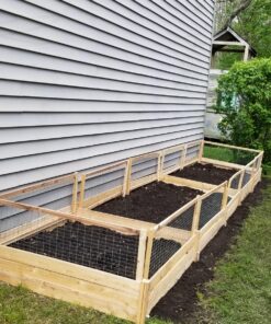 Greenes Fence Best Value Cedar Raised Garden Bed, 4' x 8' x 10.5" - Made in USA with North American Cedar 48" W x 96" L x 10.5" H 33 91xYupS5nUL