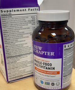 New Chapter Men's Multivitamin for Immune, Stress, Heart + Energy Support with Fermented Nutrients - Every Man's One Daily, Made with Organic Vegetables & Herbs, Non-GMO, Gluten Free - 96 ct 96 Count (Pack of 1) 28 91xcAM3JtL