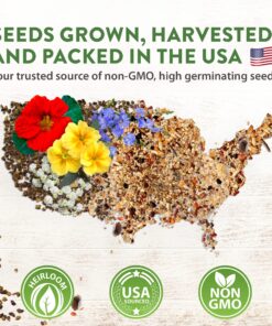 90,000 Wildflower Seeds - 3oz Pure Wild Flower Seed Pack - 25 Variety - Perennial Flower Seeds for Attracting Birds & Butterflies - Open Pollinated, Flower Garden Seeds for Planting Outdoors Perennial (3oz) 39 91xcRVeJuGL 2