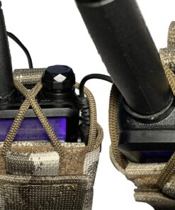 MOLLE Tactical Pouch Bag Radio Phone GPS Holster Holder BaoFeng Two-Way BF-F8HP UV-5R UV-82HP UV-5X3 UV-82C Garmin Retevis Motorola T460 T600 MR350R MH230R Midland Arcshell A-tacs AU 15 91xeSemzOL