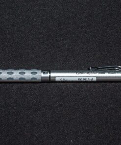 Pentel GraphGear 1000 Mechanical Pencil, (0.5mm), Black Barrel, 1 Each (PG1015A), Metallic Grey 0.5mm 1 Pack 45 91xhsBTogGL