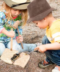 ArtCreativity Pirate Treasure Dig Kit for Kids - Gem Excavation Set with Digging Tools - Interactive Excavating Toys - Great Birthday Gift Idea, Contest Prize for Boys and Girls 10 91xkKKtYmpL