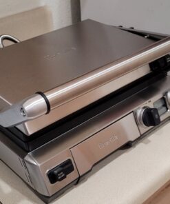 Breville BGR820XL Smart Grill, Electric Countertop Grill, Brushed Stainless Steel., 14" x 14" x 5 3/4" Adjustable,Grill 35 91xnMwQokOL
