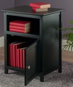 Winsome Wood Henry Accent Table, Black, 19 inches 26 91xrCgkJCYL