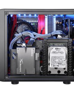 Thermaltake Core V1 SPCC Mini ITX Cube Gaming Computer Case Chassis, Interchangeable Side Panels, Black Edition, CA-1B8-00S1WN-00 98 91y25rqtbL