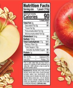 Happy Tot Organics Super Morning Stage 4, Apple Cinnamon, Yogurt, Oats + Super Chia, 4 Ounce Pouch (Pack of 8) packaging may vary Apple Cinnamon, Yogurt, & Oats 4 Ounce (Pack of 8) 13 91y3b28gQKL