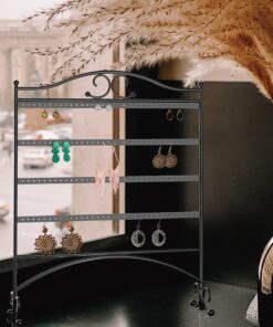 Mango Steam Jewelry Organizer for Hanging Earrings Black 29 91y7AAAD53L