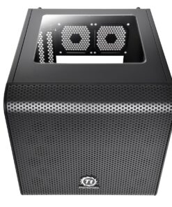 Thermaltake Core V1 SPCC Mini ITX Cube Gaming Computer Case Chassis, Interchangeable Side Panels, Black Edition, CA-1B8-00S1WN-00 89 91yAwlyK3YL