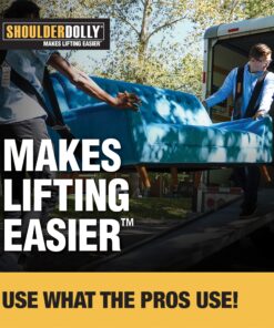 Shoulder Dolly Moving Straps - Lifting Strap for 2 Movers - Move, Lift, Carry, And Secure Furniture, Appliances, Heavy, Bulky Objects Safely, Efficiently, More Easily Like The Pros - LD1000 Basic 23 91yDok3fwkL