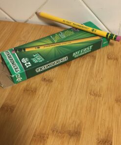 Ticonderoga My First Wood-Cased Pencils, Pre-Sharpened, 2 HB, Yellow, 12 Count Writing Instrument 12 Pack 26 91yHFrEs0XL