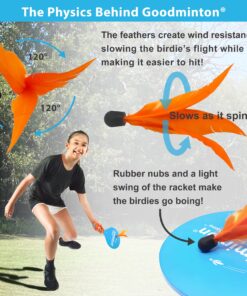 Alternative view of VIAHART Goodminton | The World's Easiest Racket Game | an Indoor Outdoor Year-Round Fun Racquet Game for Boys, Girls, and People of All Ages 1 Multicolor