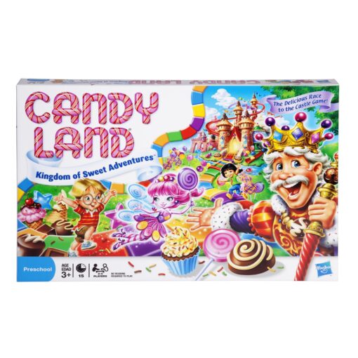 Hasbro Gaming Candy Land Kingdom of Sweet Adventures Board Game for Kids Ages 3 & Up (Amazon Exclusive), Red