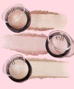 e.l.f., Baked Highlighter, Sheer, Shimmering, Hydrating, Blendable, Glides On, Creates a Radiant Glow, Nourishes, Apricot Glow, Infused with Vitamin E, Jojoba and Grape Oils, 0.16 Oz 9 91yXGJxkjVL